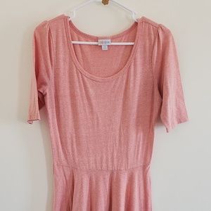 Heathered Pink LuLaRoe Nicole Dress